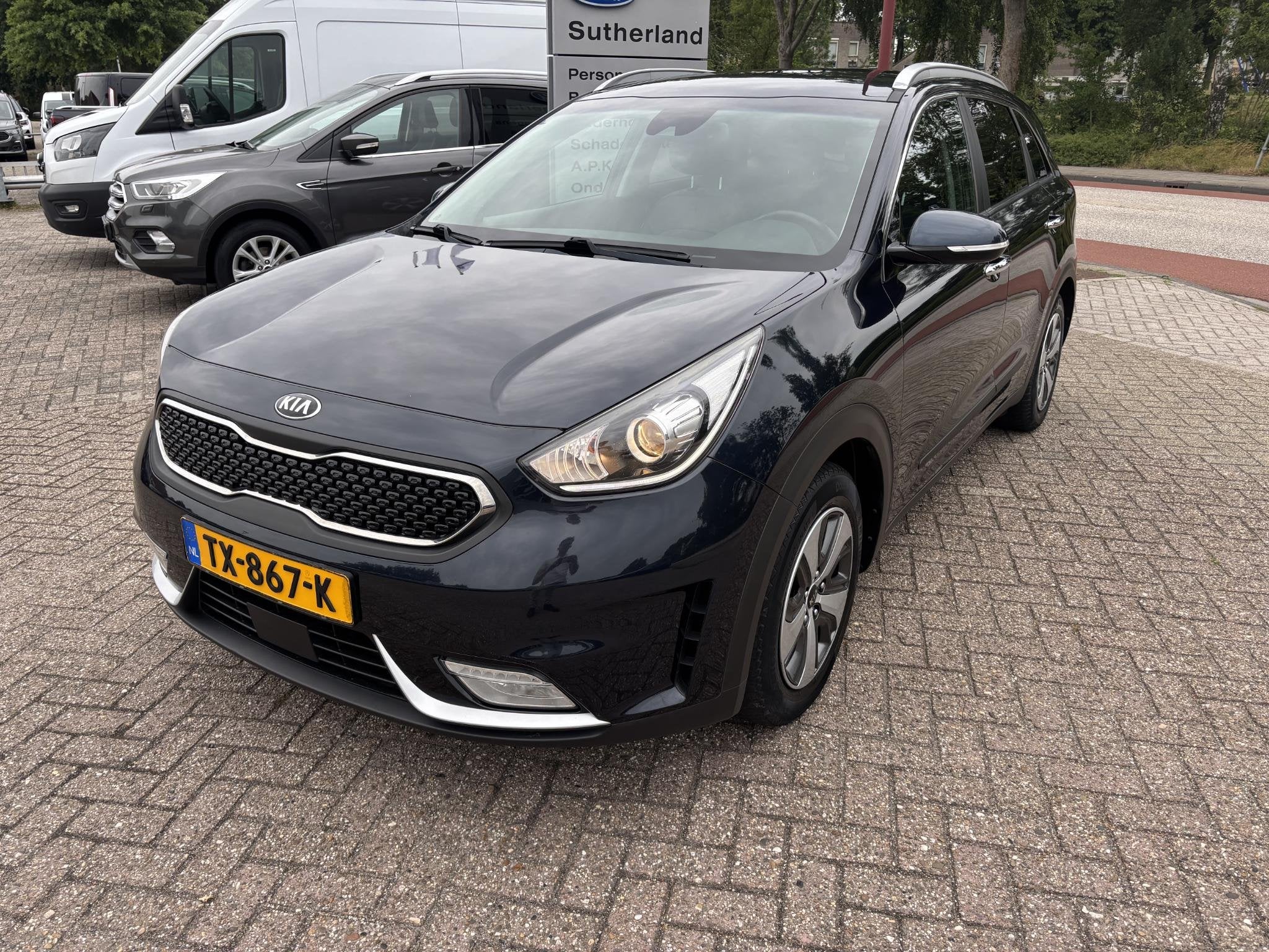Kia Niro 1.6 GDi Hybrid BusinessLine 141pk Trekhaak | Ledere, Auto's, Gebruikt, Euro 6, 2 kWh, Blauw