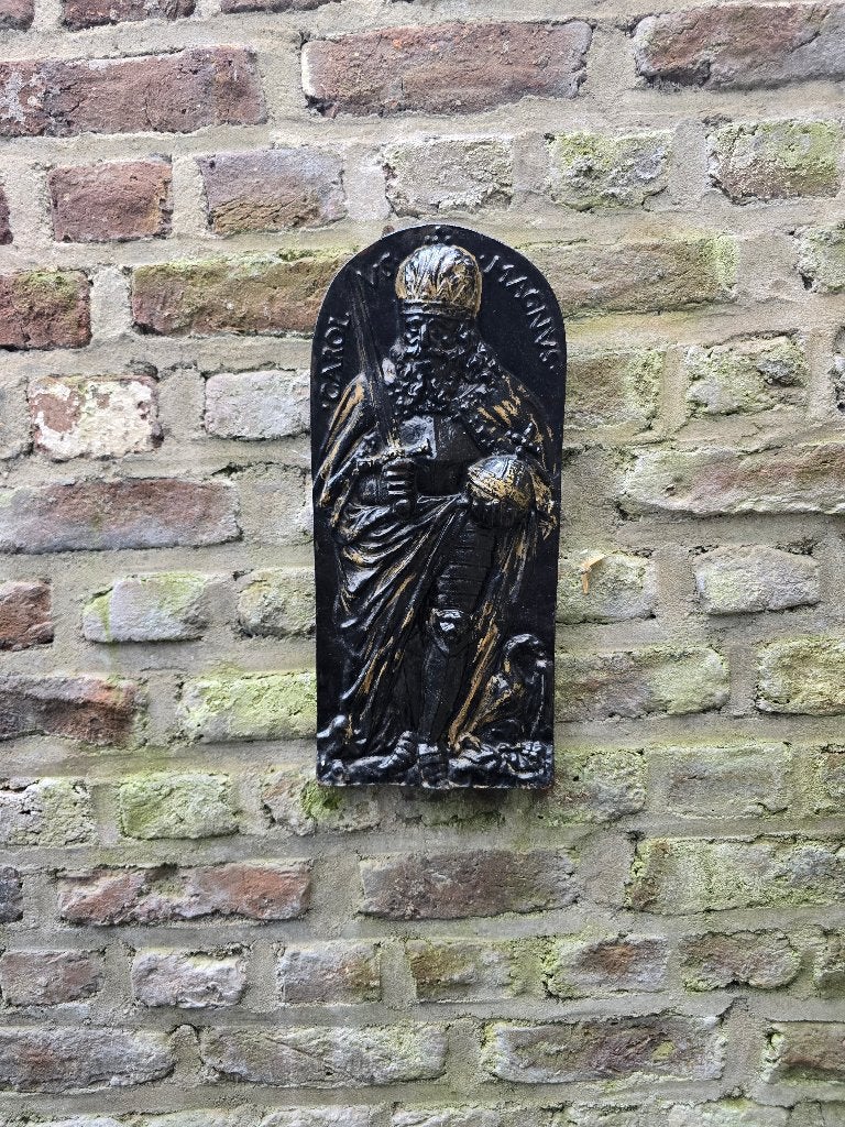 Gietijzeren Wandbeeld Carolus Magnus (Karel de Grote), Antiek en Kunst, Curiosa en Brocante, Ophalen