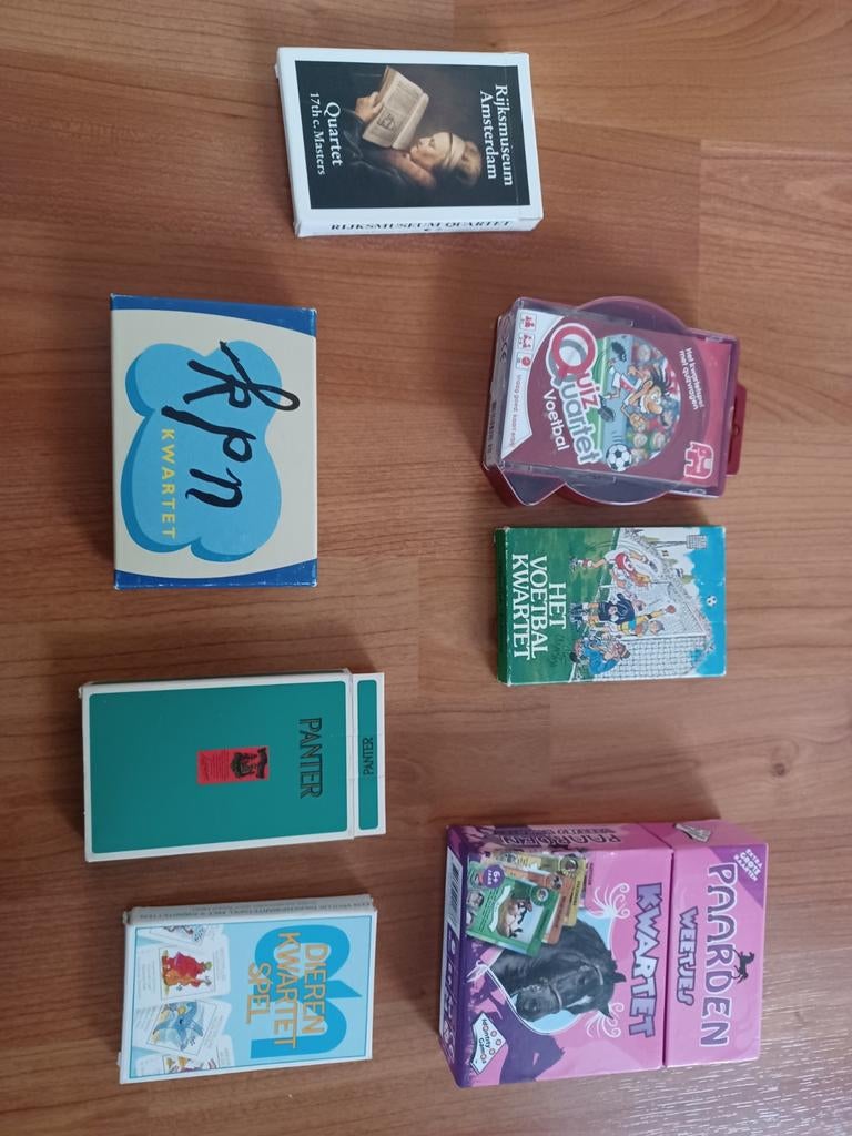 Diverse Kwintet & Kwartet Spellen - Rijksmuseum, KPN, Dieren, Vijf spelers of meer, Ophalen of Verzenden, Gebruikt, Diverse uitgevers