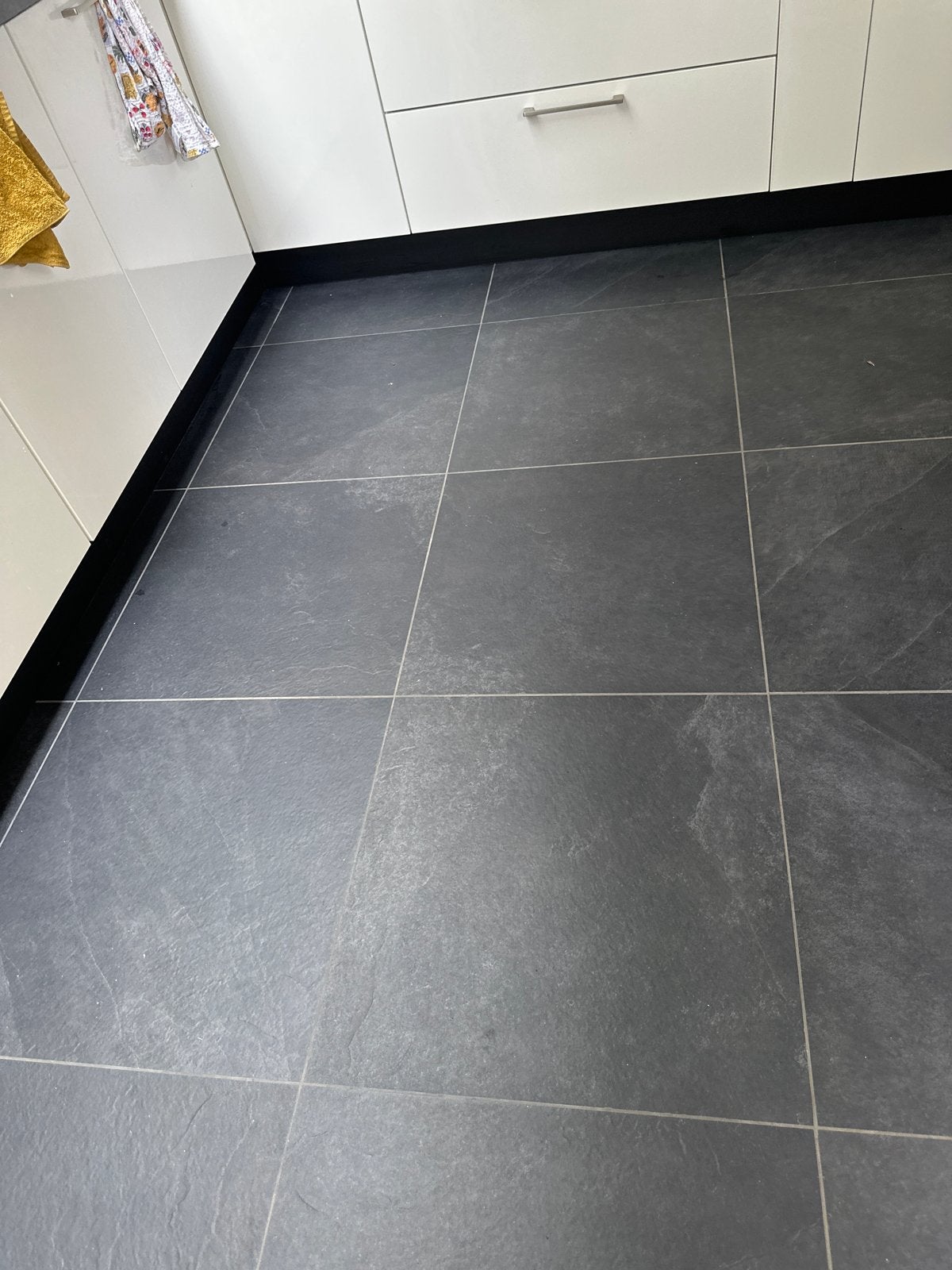 Zwarte natuursteen look vloer- of wandtegels 60x60 (8 x, Doe-het-zelf en Verbouw, Tegels, Ophalen, 40 tot 60 cm, Gebruikt, Minder dan 5 m²