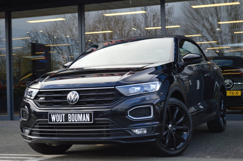 Volkswagen T-Roc Cabrio 1.5 TSI R-Line DSG Led Leder Navi Vi, Auto's, Volkswagen, 15 km/l, 4 cilinders, Zwart, Bedrijf