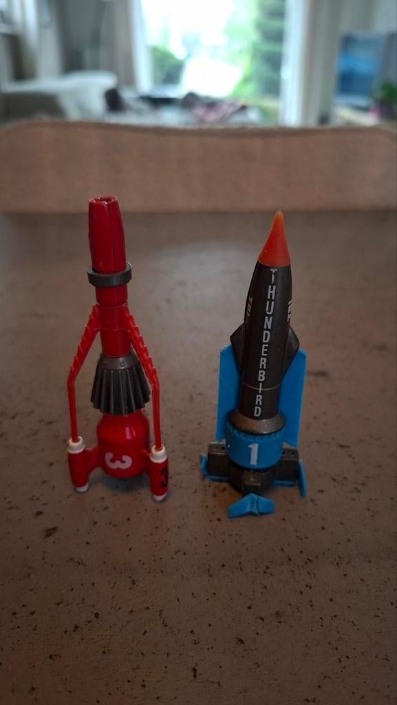 Vintage Thunderbirds poppetjes en voertuigen set, Kinderen en Baby's, Speelgoed | Actiefiguren, Ophalen of Verzenden