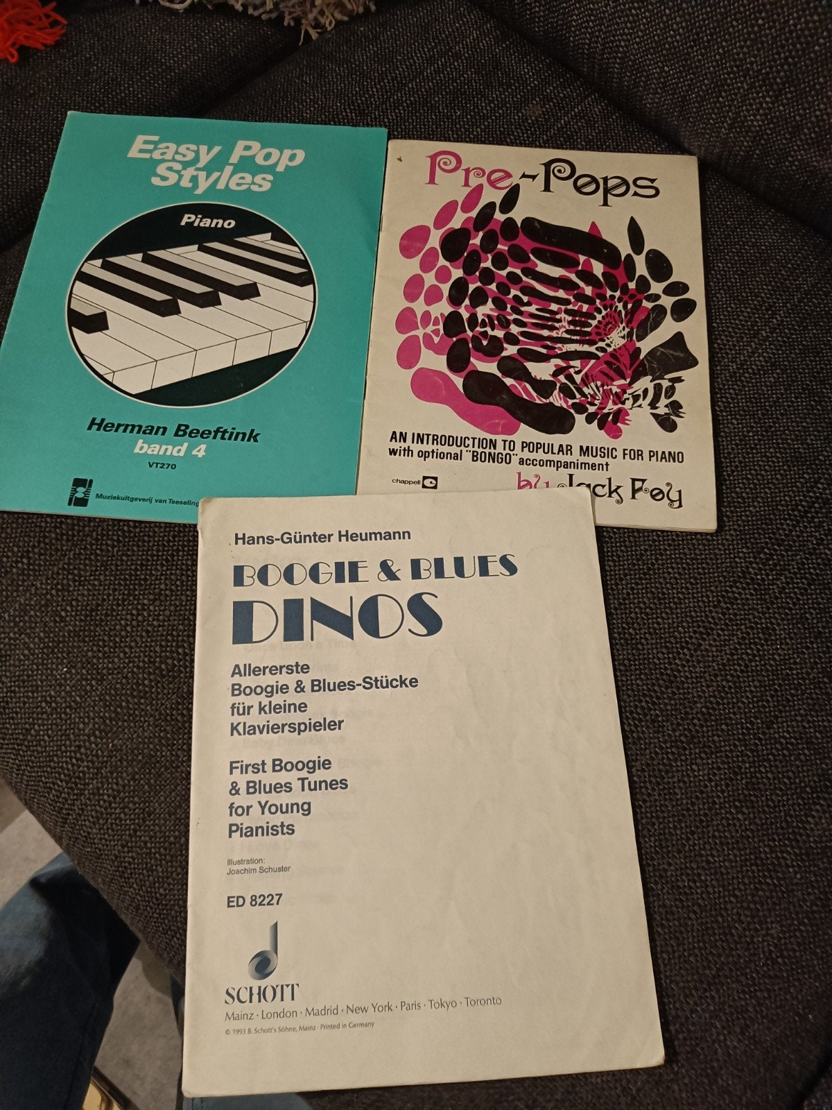 3 Pianoboeken: populaire voordracht stukken, Gebruikt, Klassiek, Les of Cursus, Ophalen of Verzenden