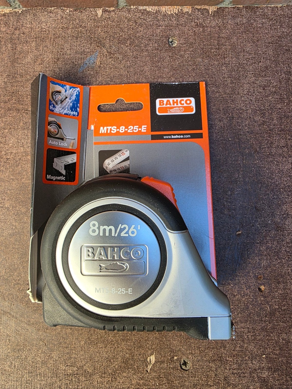 Bahco rolmaat 8 meter magnetisch, Ophalen of Verzenden, Nieuw