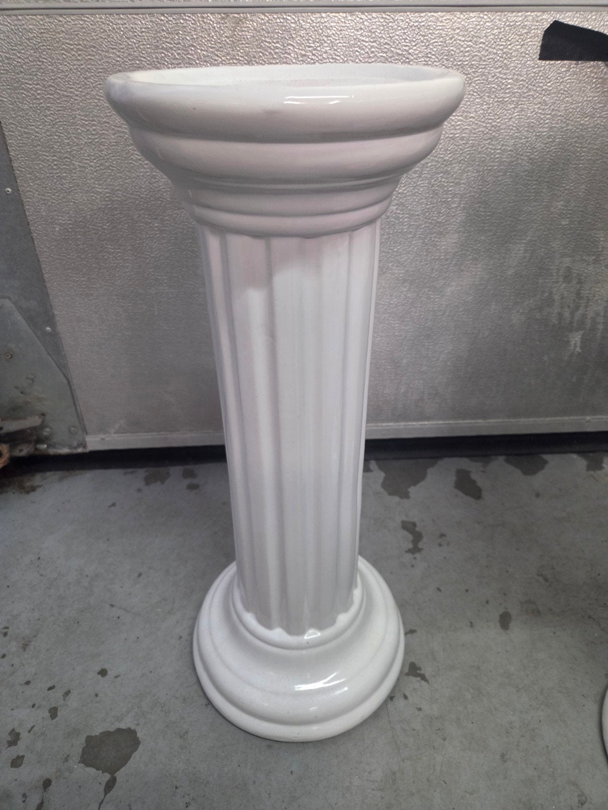 Mooie witte porseleinen pilaar - 60 cm hoog, Ophalen, Zo goed als nieuw