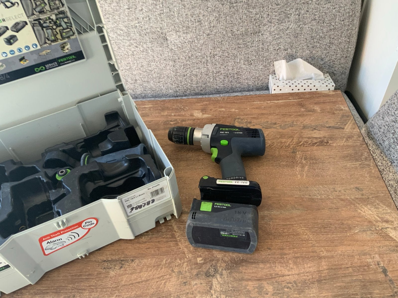 Festool PDC 18/4 Li-ion Accuboormachine met klopfunctie, 600 watt of meer, Ophalen of Verzenden, Klopboormechanisme, Zo goed als nieuw