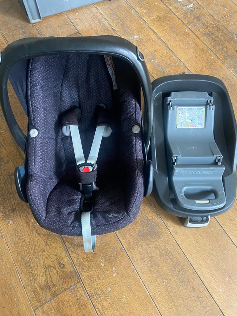 Maxi-Cosi Pebble autostoel met FamilyFix base, Kinderen en Baby's, Autostoeltjes, Ophalen, Autogordel of Isofix, Zijbescherming