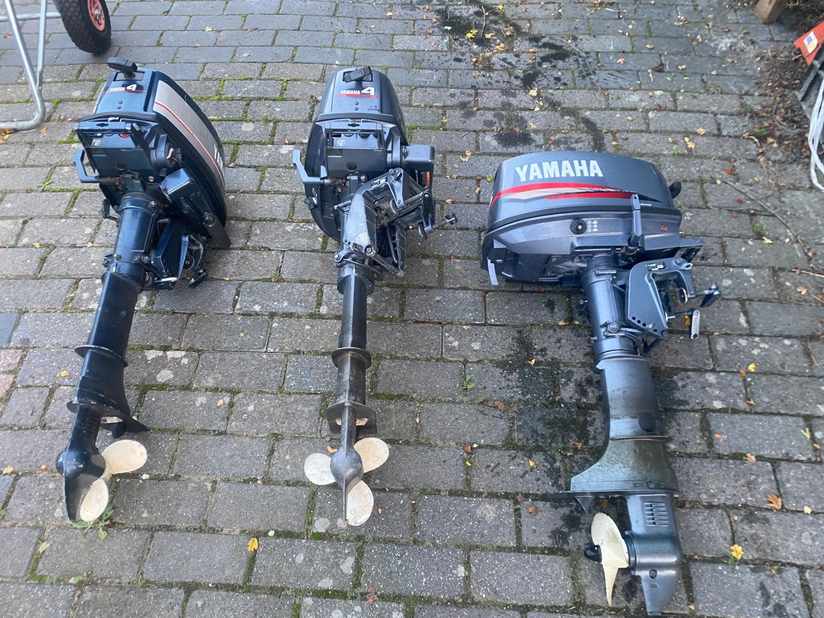 Loop of sloop 3x Yamaha kortstaartbuitenboordmotor 4 en 5 pk, Ophalen of Verzenden, Zo goed als nieuw, Motor en Techniek, Zeilboot of Motorboot