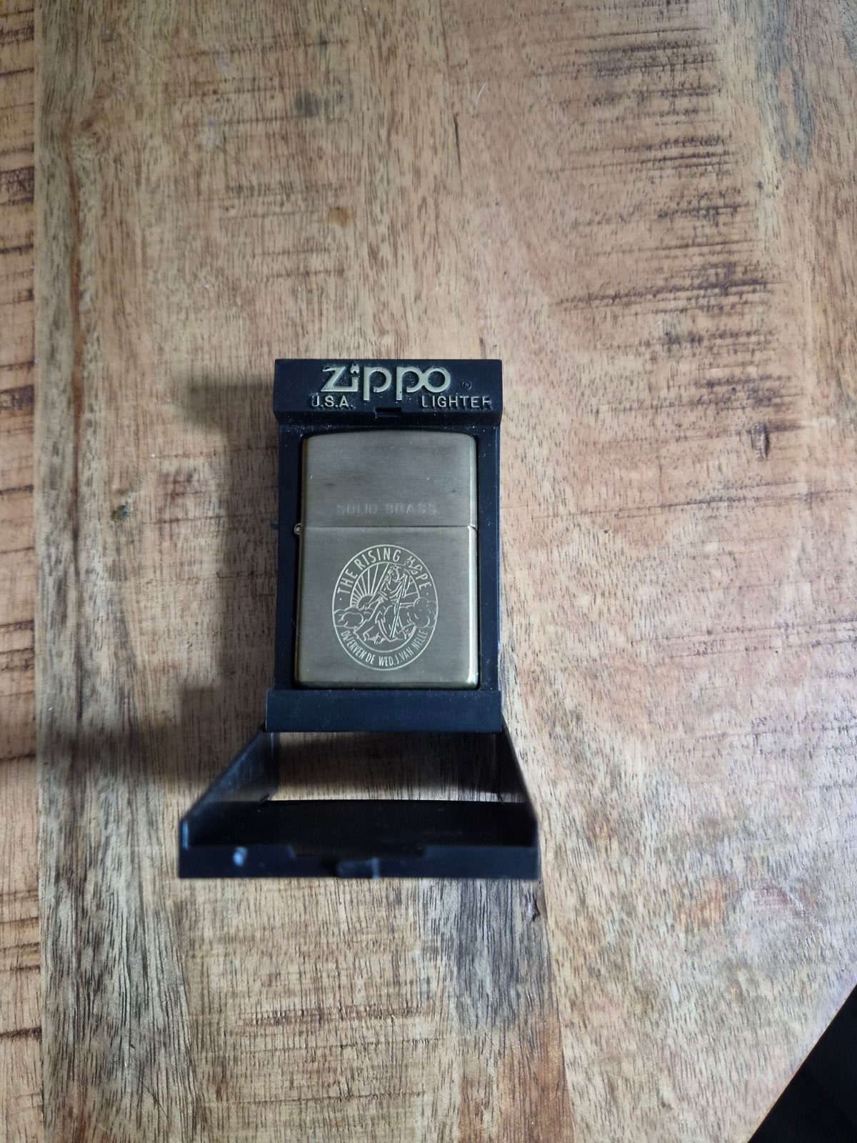 Originele Zippo aansteker met doosje en boekje., Verzamelen, Ophalen of Verzenden, Zo goed als nieuw, Gebruiksvoorwerp