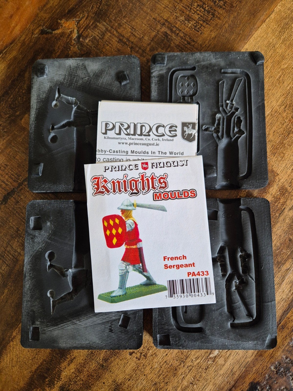 Tin gietmal Prince August: Knights PA433 French Sergeant, Ophalen of Verzenden, Gebruikt, 1:50 of kleiner, Figuur of Figuren