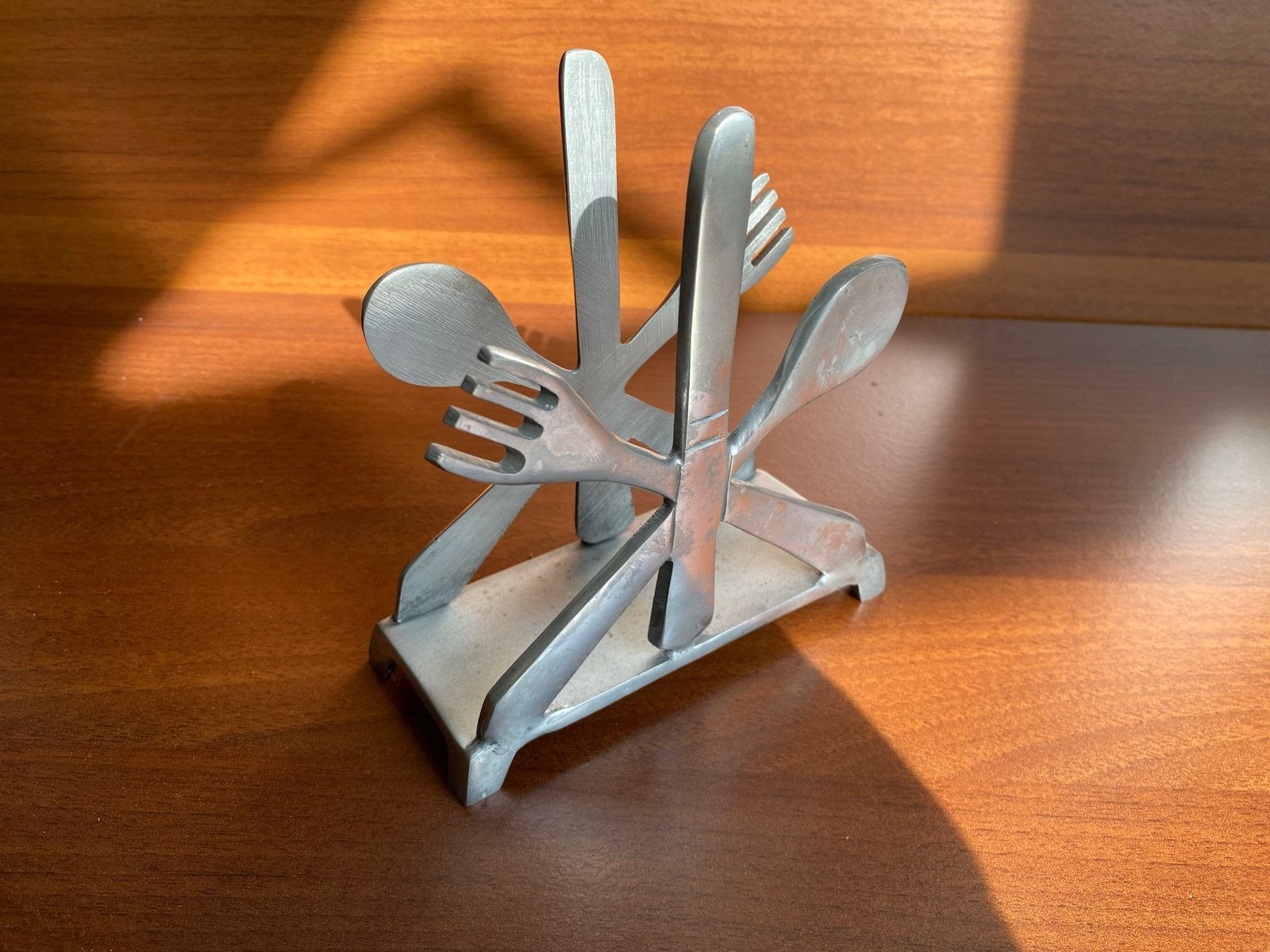 Servettenhouder  RVS - Modern design, Overige typen, Ophalen of Verzenden, Gebruikt, Metaal
