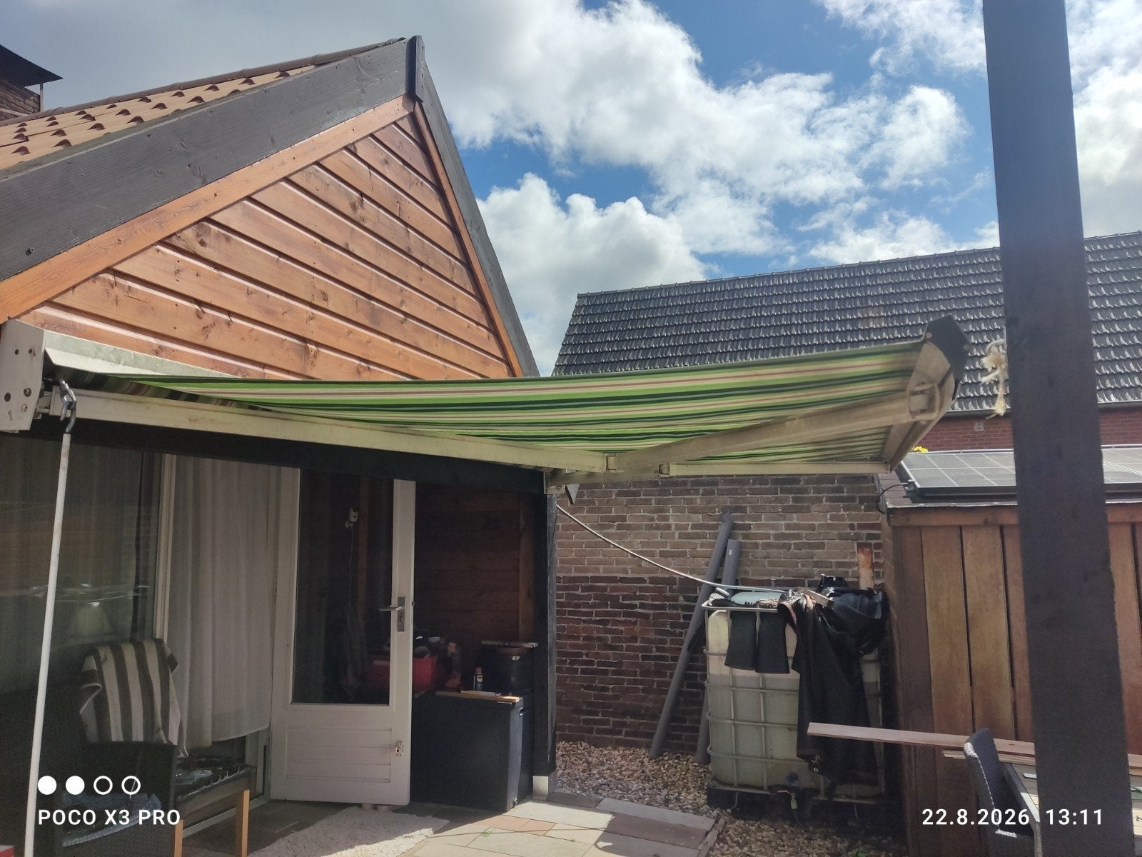 Luifel handmatig, Ophalen, Gebruikt, 150 tot 300 cm, 250 cm tot 450 cm