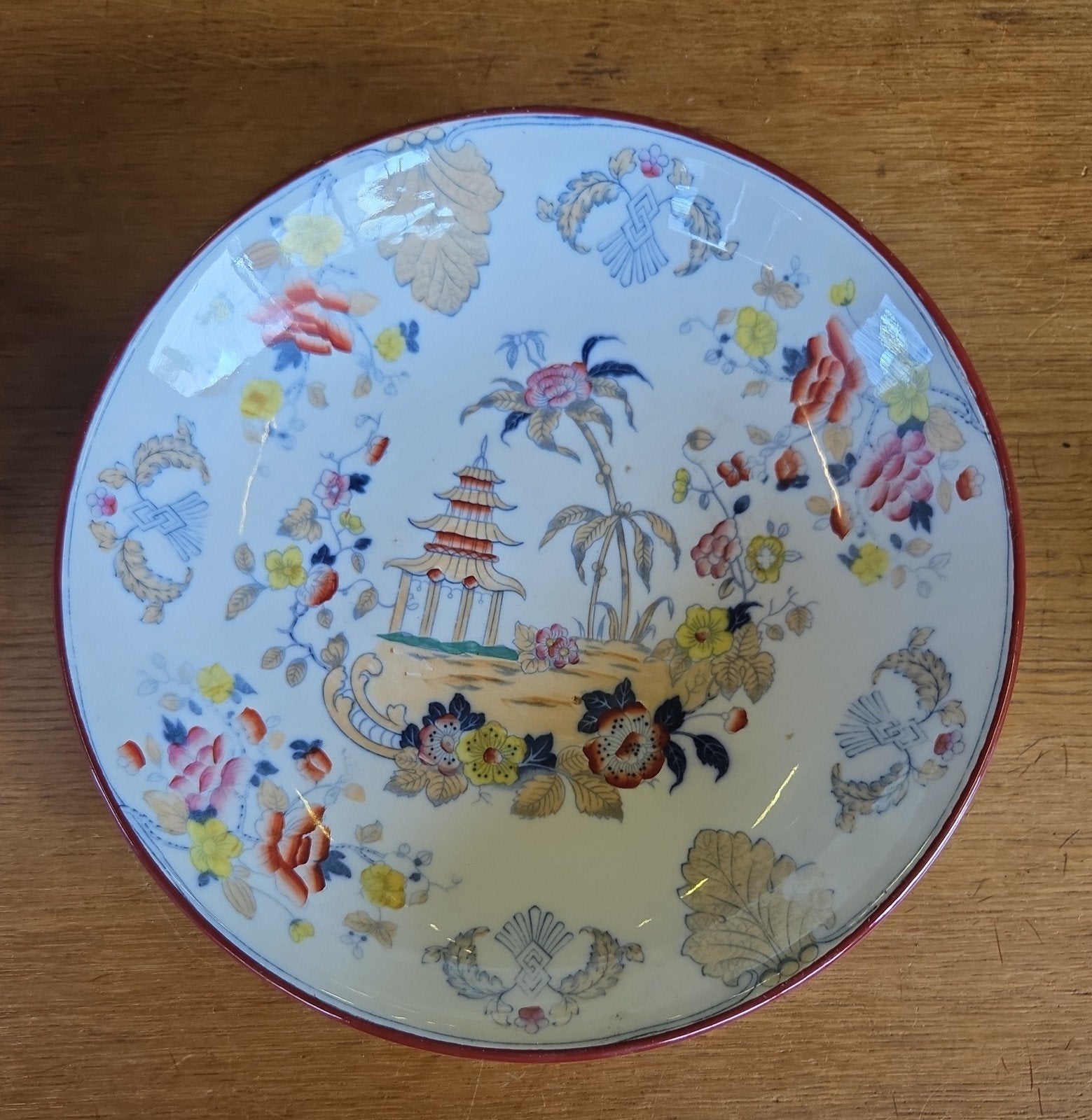 Antiek stel Petrus Regout schotel decor vesta, Ophalen of Verzenden