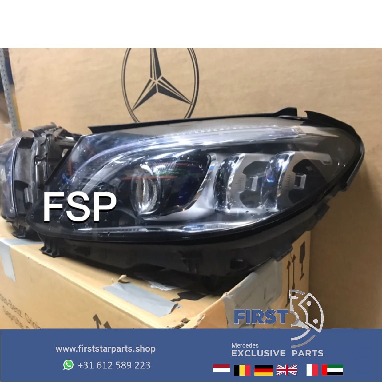 W205 Facelift Multibeam LED koplamp set Mercedes C Klasse ko, Auto-onderdelen, Gebruikt, -, Ophalen of Verzenden, -