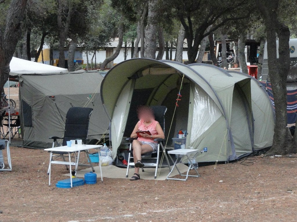 3 persoons Eurotrail Ottawa tent, Caravans en Kamperen, Ophalen, Gebruikt, Tot en met 3