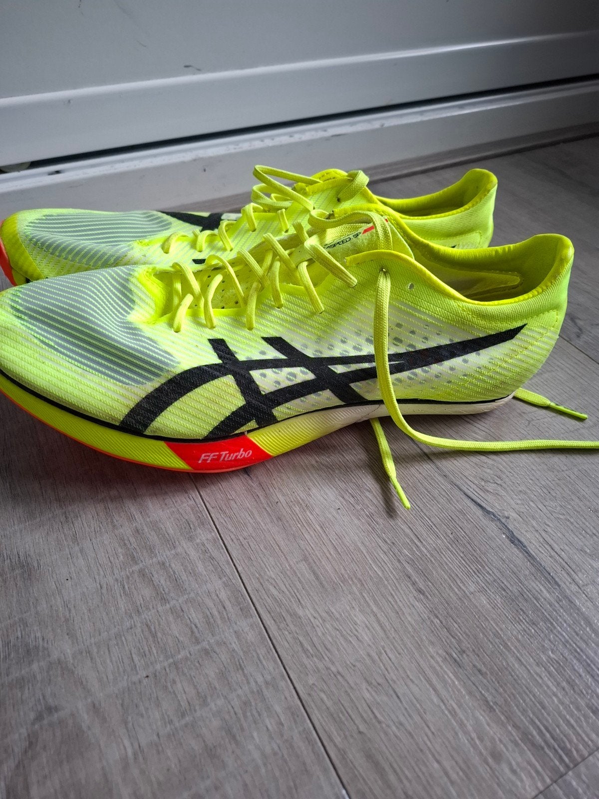 ASICS Metaspeed Sky hardloopschoenen maat 43,5  - Zo goed al, Hardloopschoenen, Ophalen of Verzenden, Zo goed als nieuw, Hardlopen