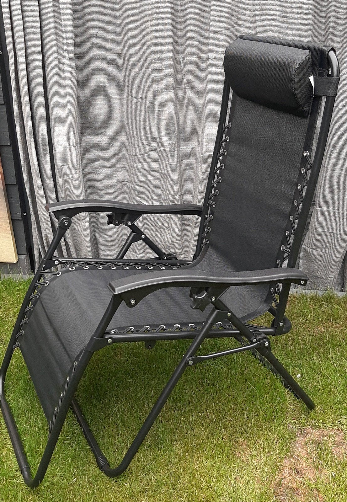 mooie relaxstoel / ligstoel antraciet, Tuin en Terras, Ophalen, Nieuw