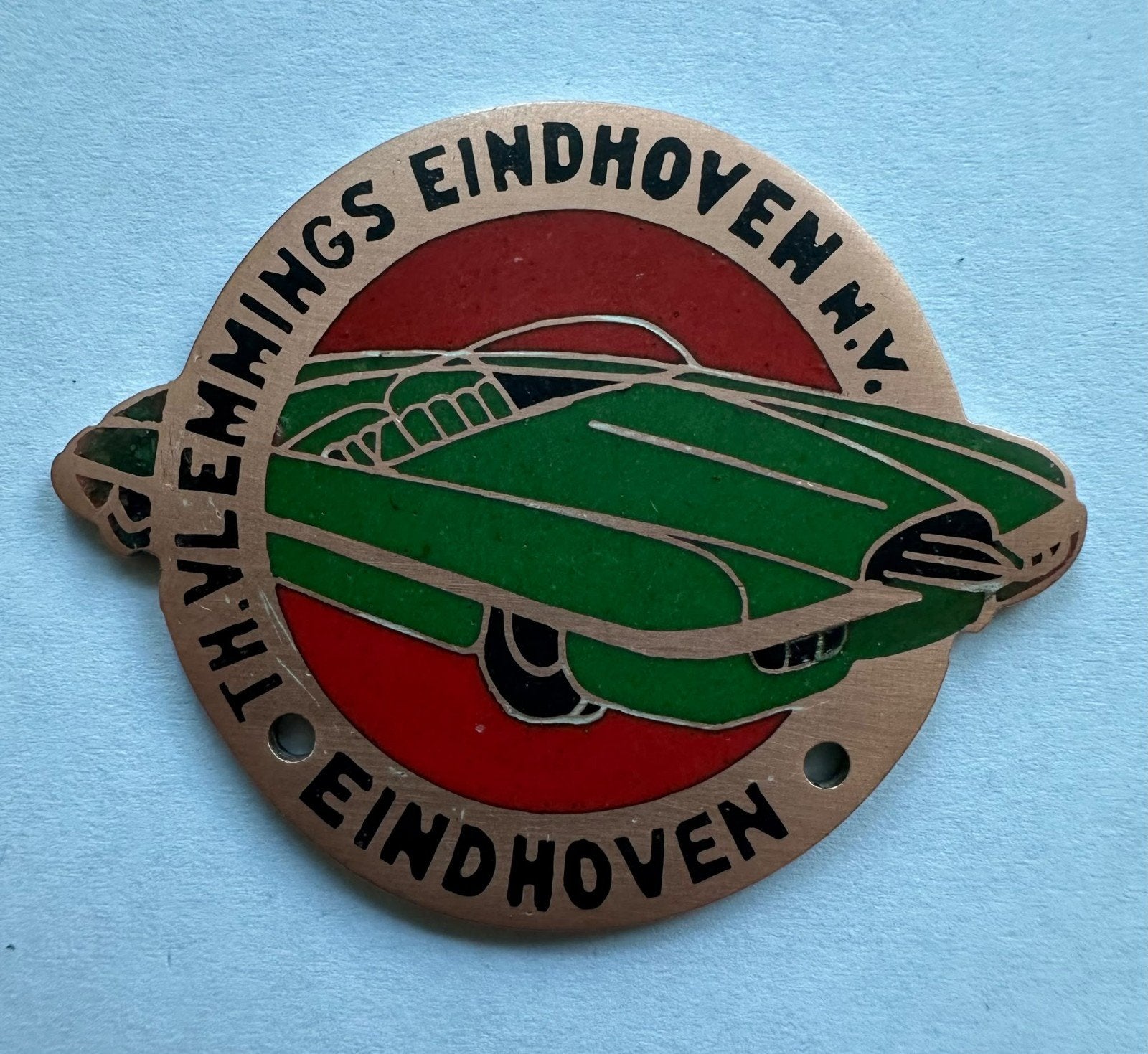 Th. Vlemmings Eindhoven embleem, Ophalen of Verzenden, Gebruikt, Merk