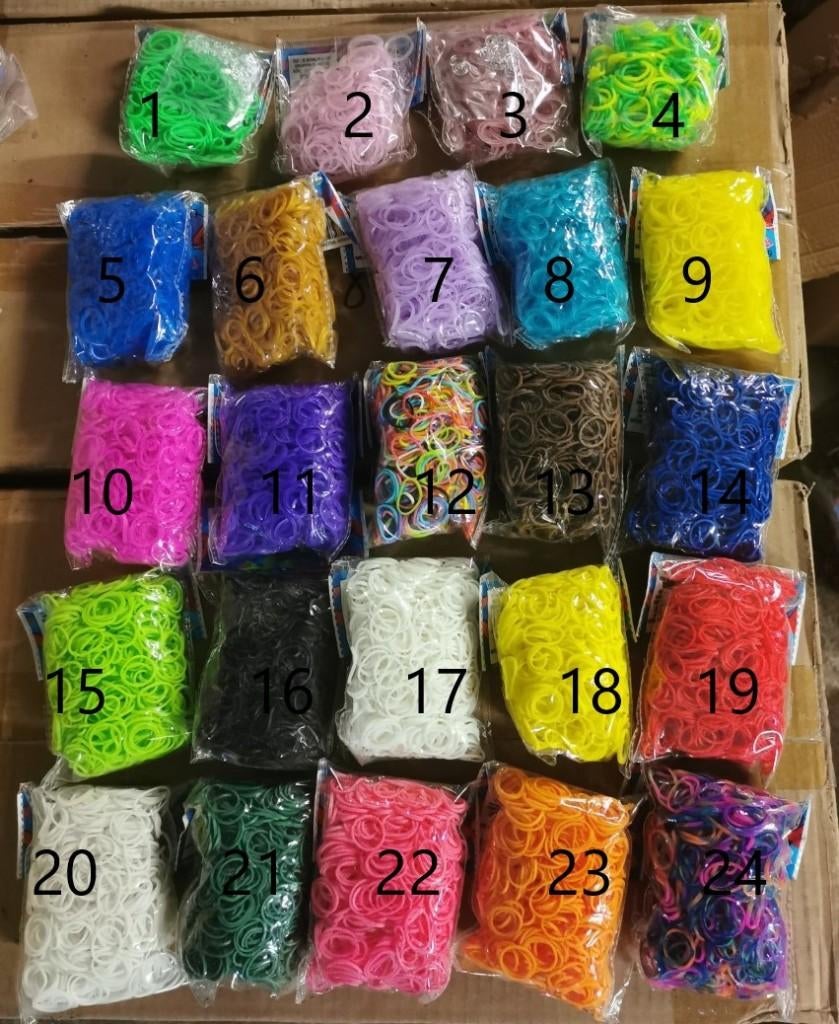 Originele Rainboom Loom elastiekjes voor slechts € 1,00!, Hobby en Vrije tijd, Knutselen, Overige thema's, Nieuw, Meerkleurig