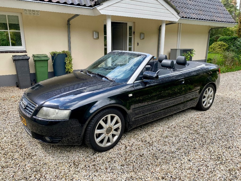 Audi A4 Cabrio, Euro 5, Zwart, 4 cilinders, Cabriolet
