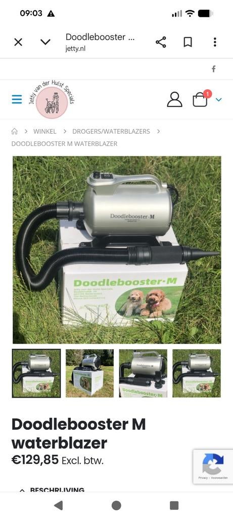 Hondenblazer, doodle booster, nog nieuw in de doos!, Ophalen of Verzenden, Nieuw