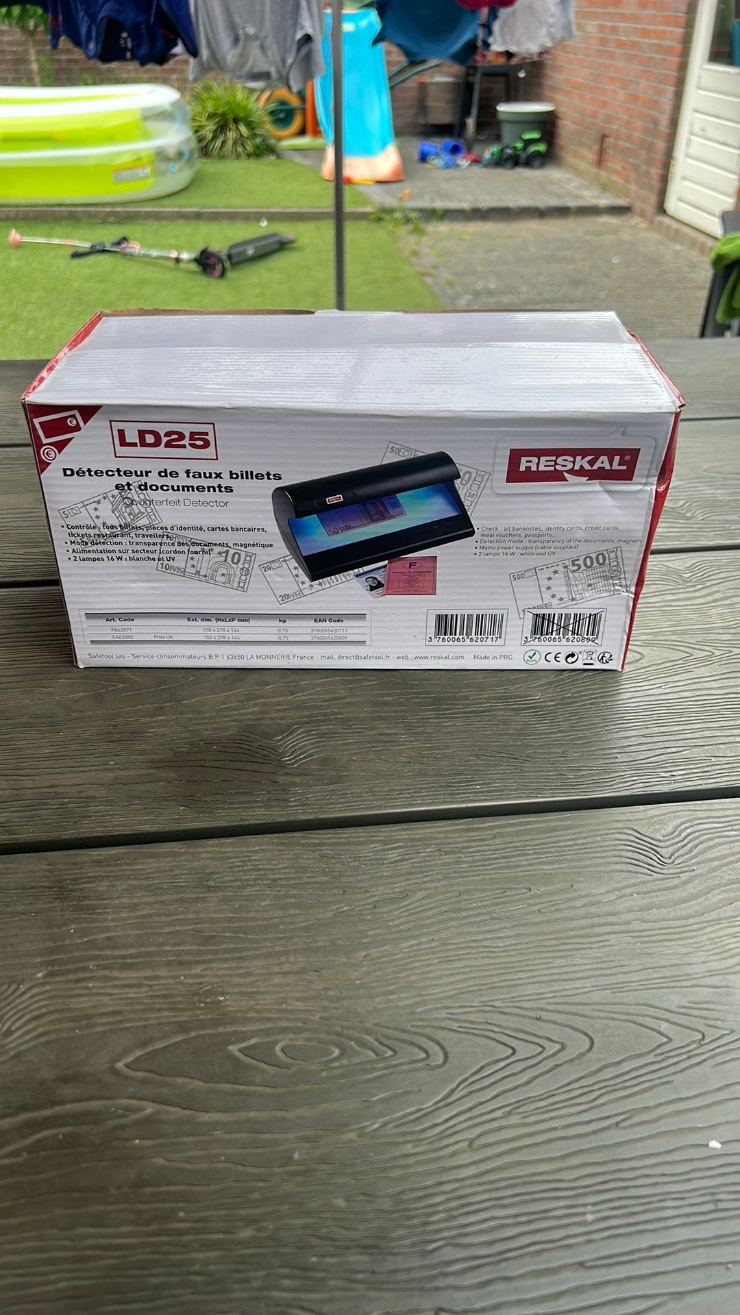 Uv lamp om documenten en geld te controleren op echtheid, Ophalen of Verzenden, Valsgelddetector