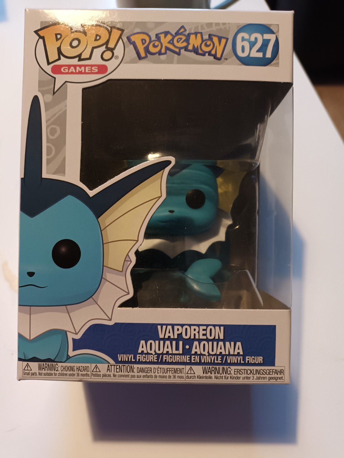 Funko Pop! Pokémon 627 Vaporeon Aquali Aquana, Ophalen of Verzenden, Nieuw