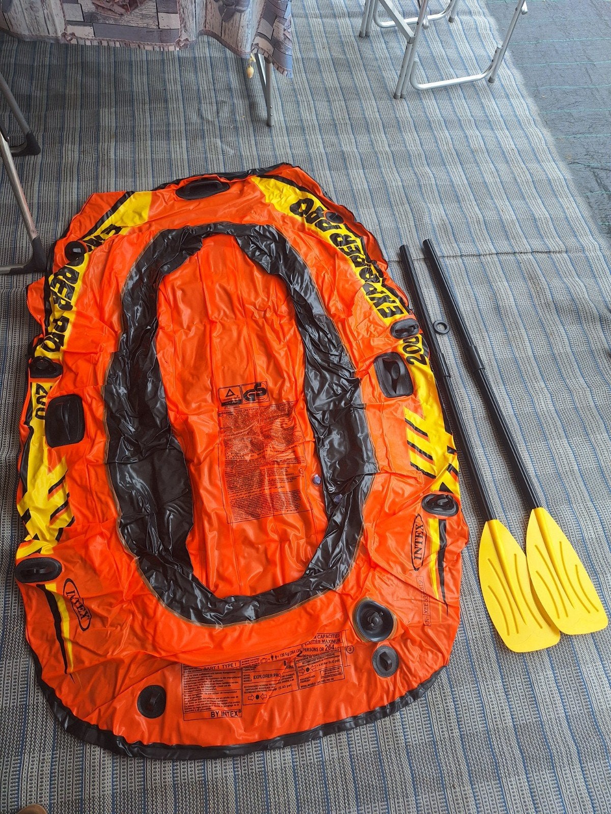Intex Excursion Pro opblaasboot, Ophalen of Verzenden, Gebruikt