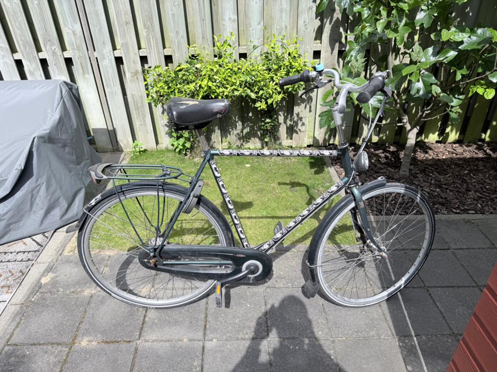 Oude herenfiets L, Ophalen, Gebruikt, Versnellingen, 57 tot 61 cm
