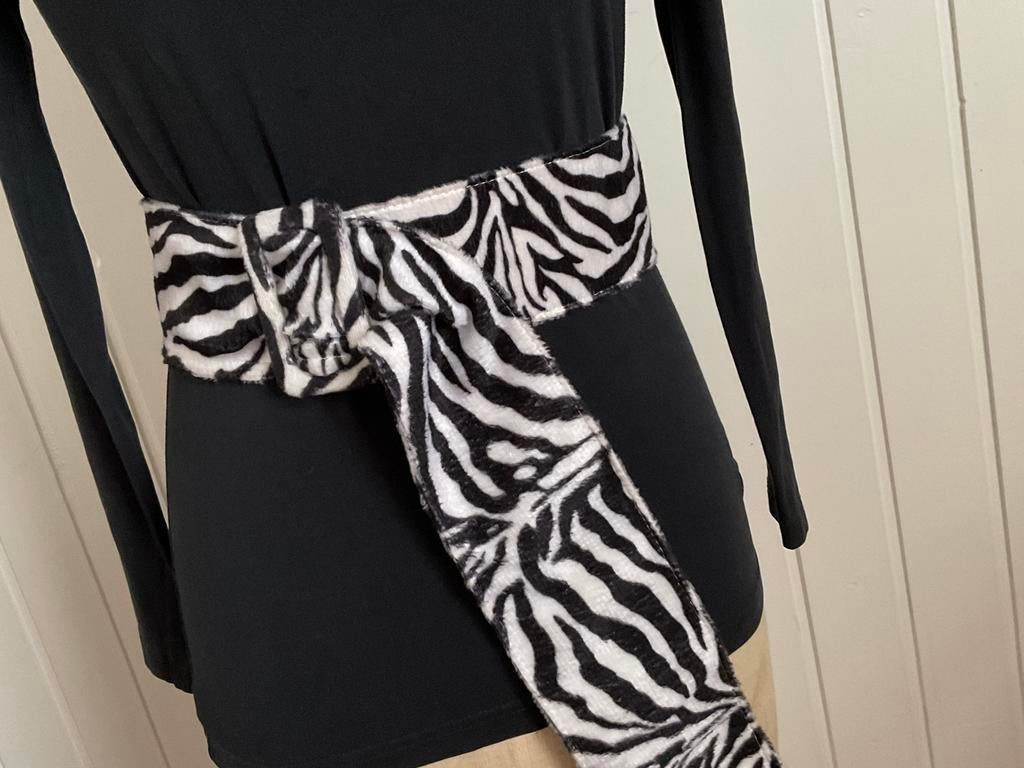 Ceintuur, Losse buckle of gesp, 80 tot 90 cm, Zwart, Ophalen of Verzenden
