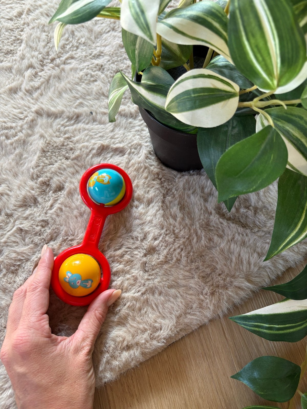 Leuke rammelaar voor baby's, Ophalen of Verzenden, Gebruikt, Rammelaar, Met geluid