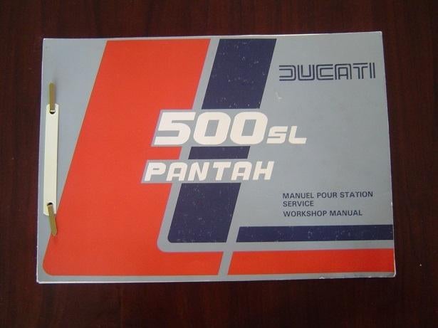 Ducati 500 SL Pantah 1979/1980 motorcycle workshop manual, Ophalen of Verzenden, Ducati