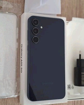 Nieuwstaat Samsung Galaxy A55 BON GARANTIE HOESJES OORTJES, Telecommunicatie, Zwart, Touchscreen, Ophalen of Verzenden, Zonder simlock