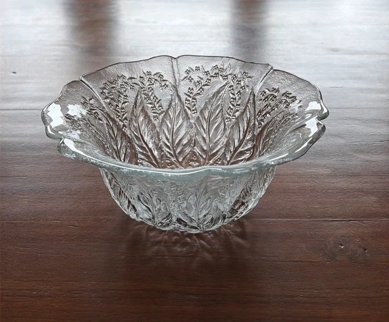 Italiaanse glazen salade kom, Ophalen of Verzenden, Kom(men), Overige stijlen, Glas