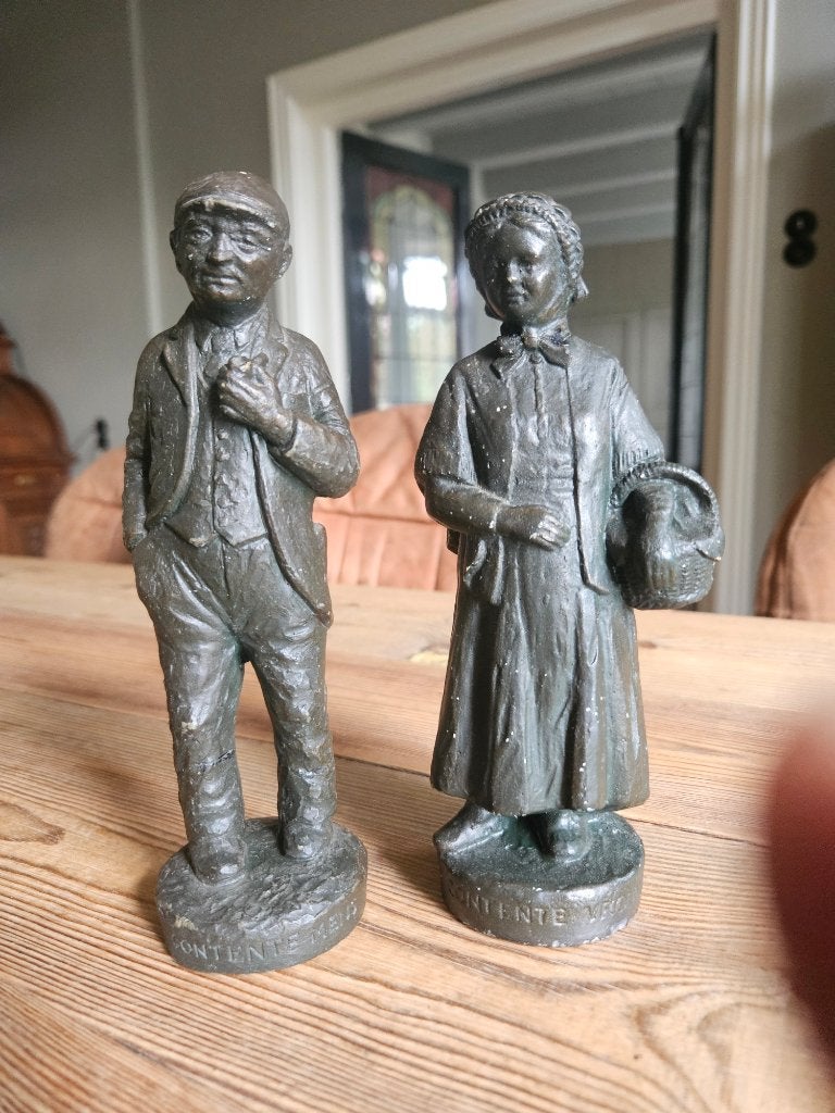 contente man mens en contente vrouw, Ophalen of Verzenden, Gebruikt, Mens