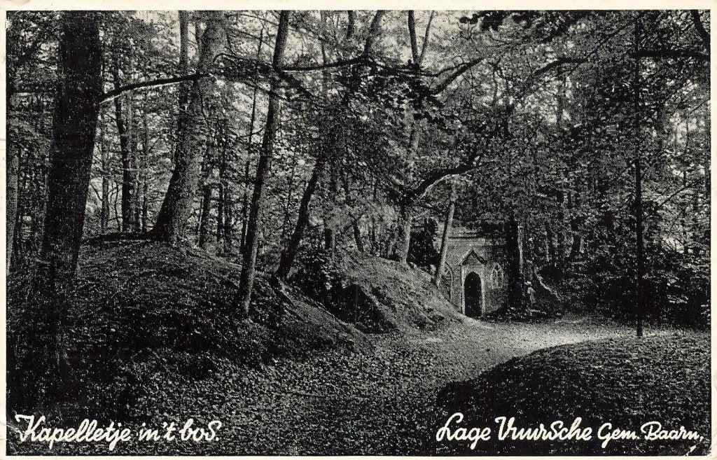 Lage Vuursche, Kapelletje in bos, Ophalen of Verzenden, 1940 tot 1960, Gelopen, Utrecht