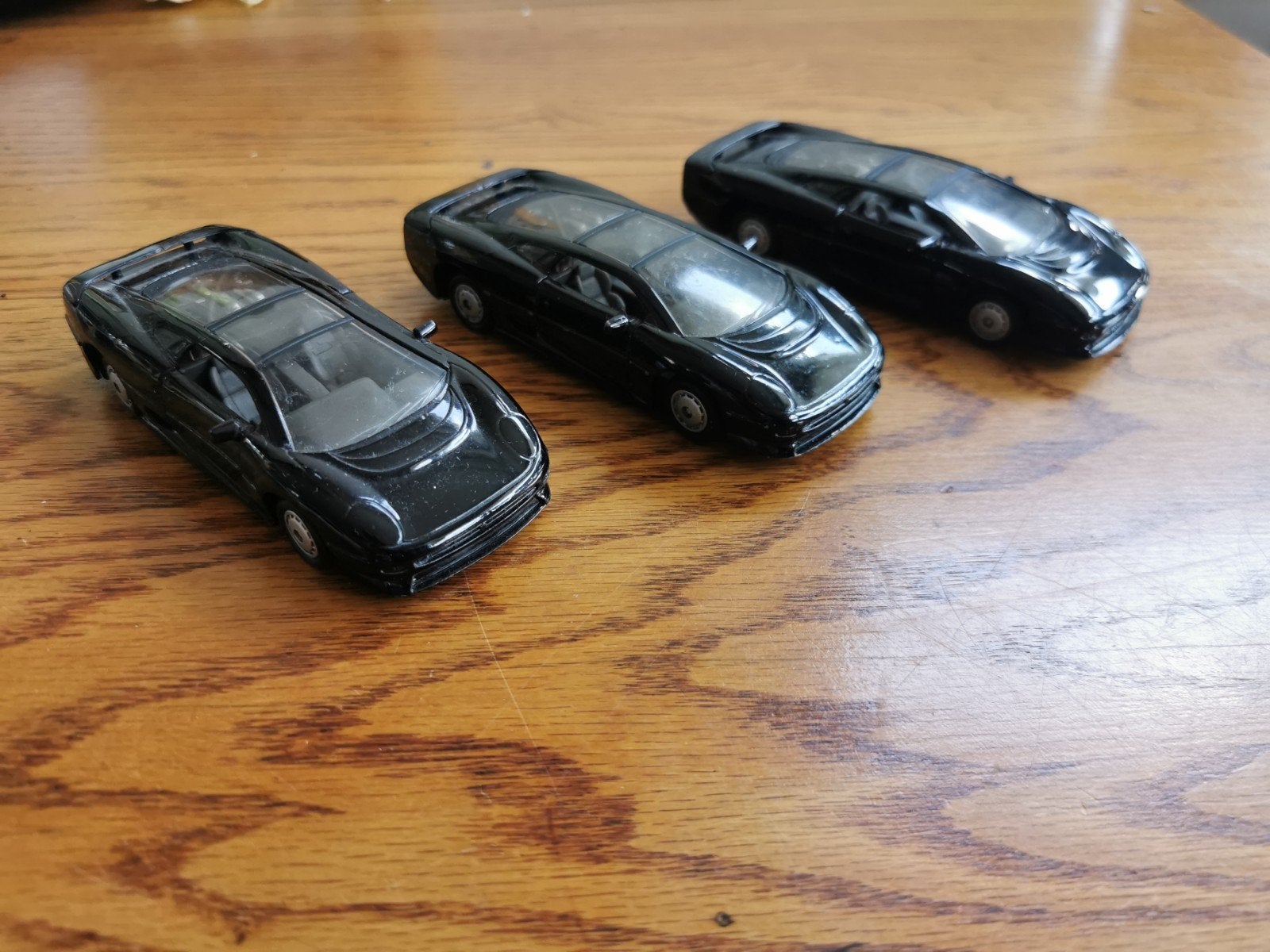 Set van 3 Jaguar XJ220 modelauto's - Zwart, Ophalen of Verzenden, Gebruikt, Auto, Overige merken
