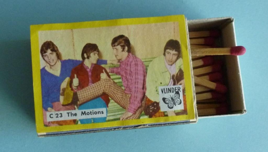 leuk oud luciferdoosje THE MOTIONS Robbie van Leeuwen, Ophalen of Verzenden, Gebruikt, Gebruiksvoorwerp