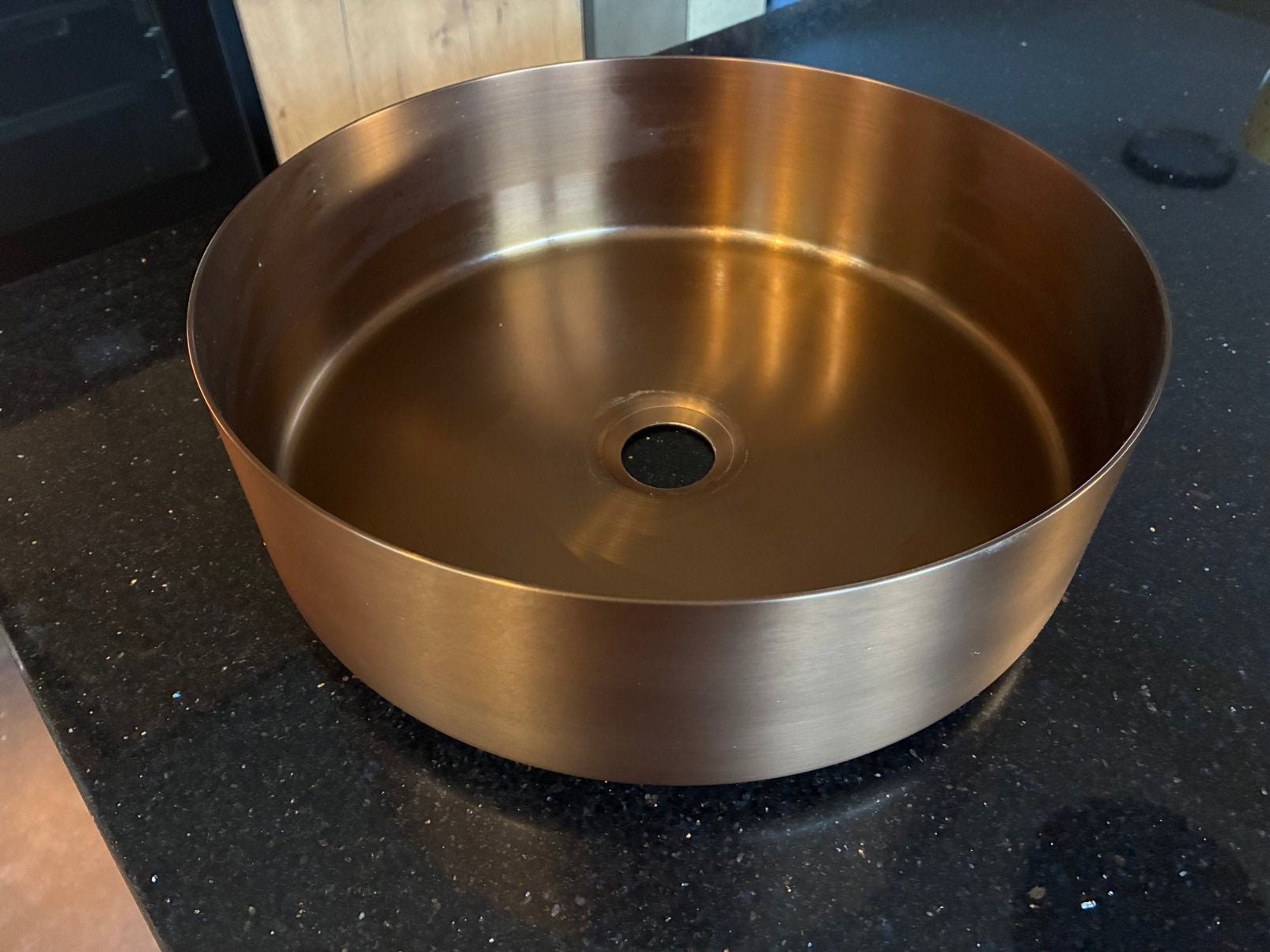 Pvd koperen waskom 42 cm, Ophalen, Minder dan 50 cm, Zo goed als nieuw, Minder dan 25 cm