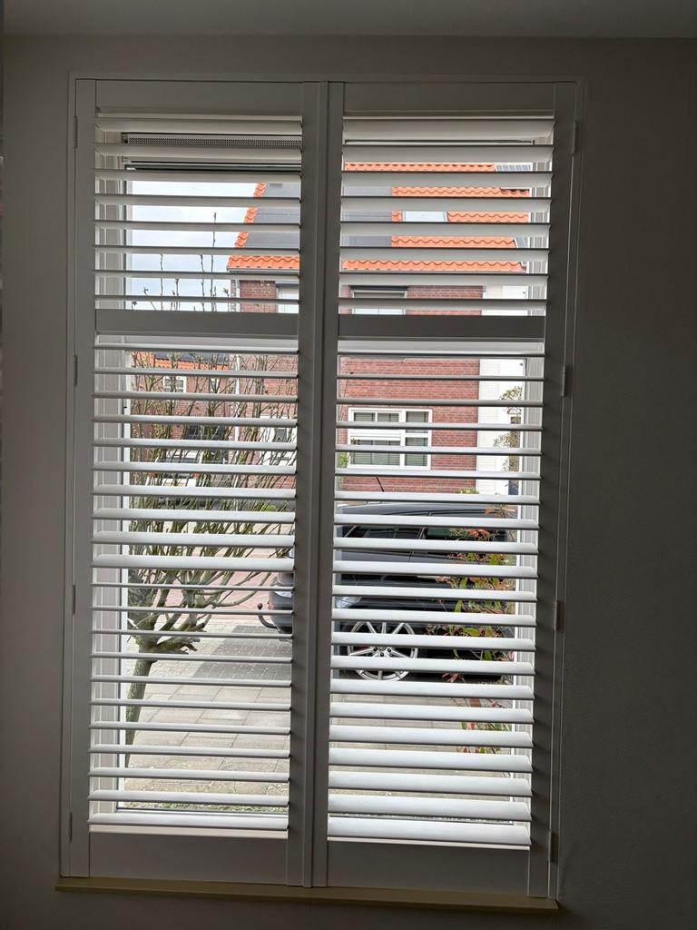 Witte Shutters - Zeer Goede Staat (H 213,5 x B 133 cm), Huis en Inrichting, Stoffering | Gordijnen en Lamellen, 100 tot 150 cm