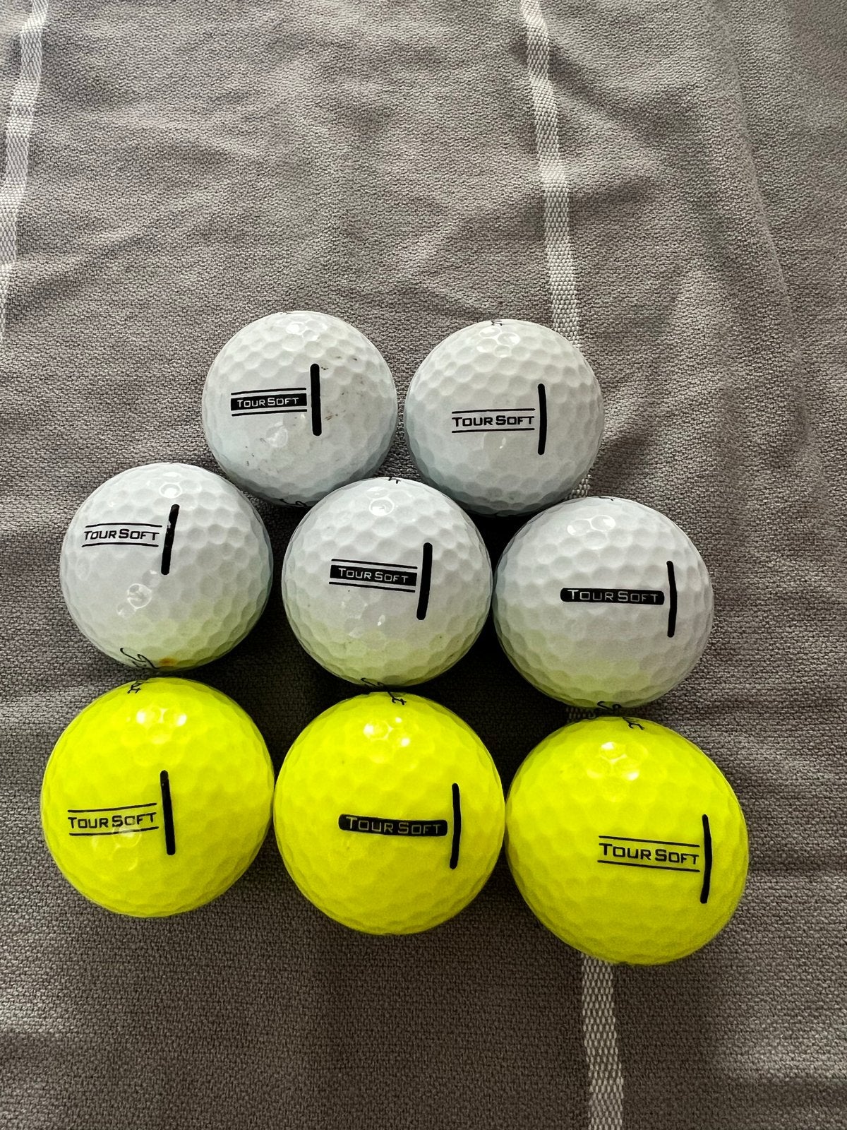 8 gebruikte Titleist Tour Soft golfballen, Ophalen of Verzenden, Gebruikt, Bal(len), Overige merken