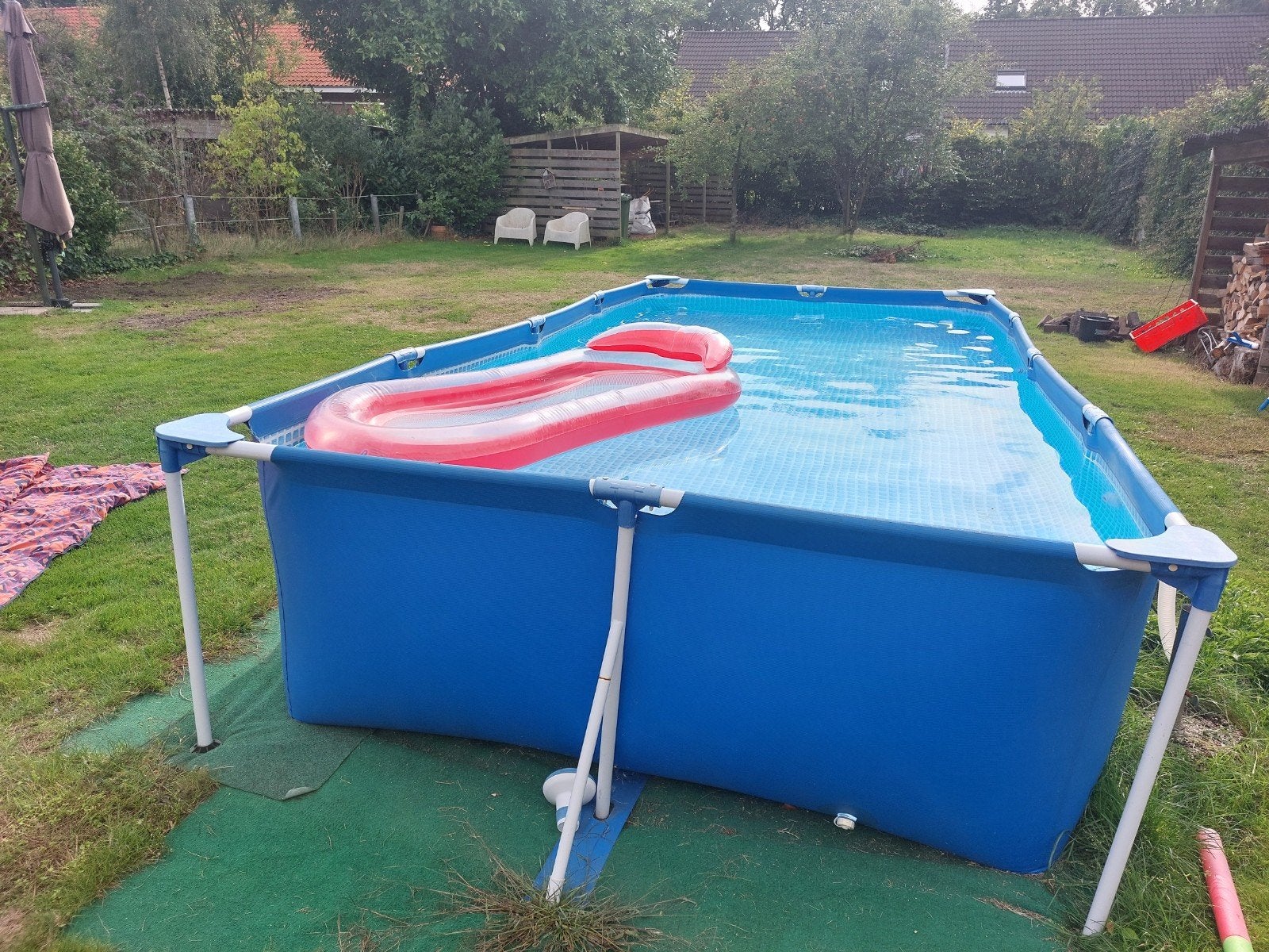 Intex zwembad 4.5 x 2.2 mtr + pomp, Ophalen, Gebruikt, 200 tot 300 cm, 80 tot 120 cm