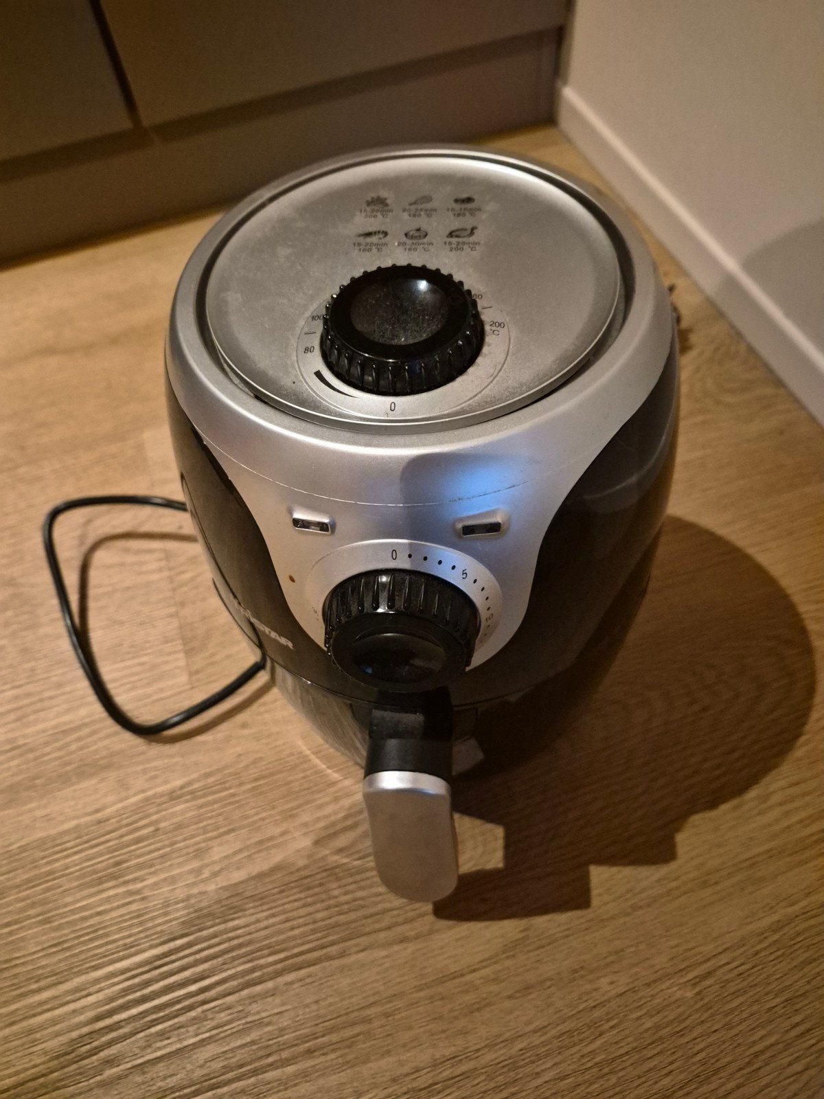 ei airfryer zwart grijs compleet. merk tristar, Ophalen, Zo goed als nieuw, Airfryer