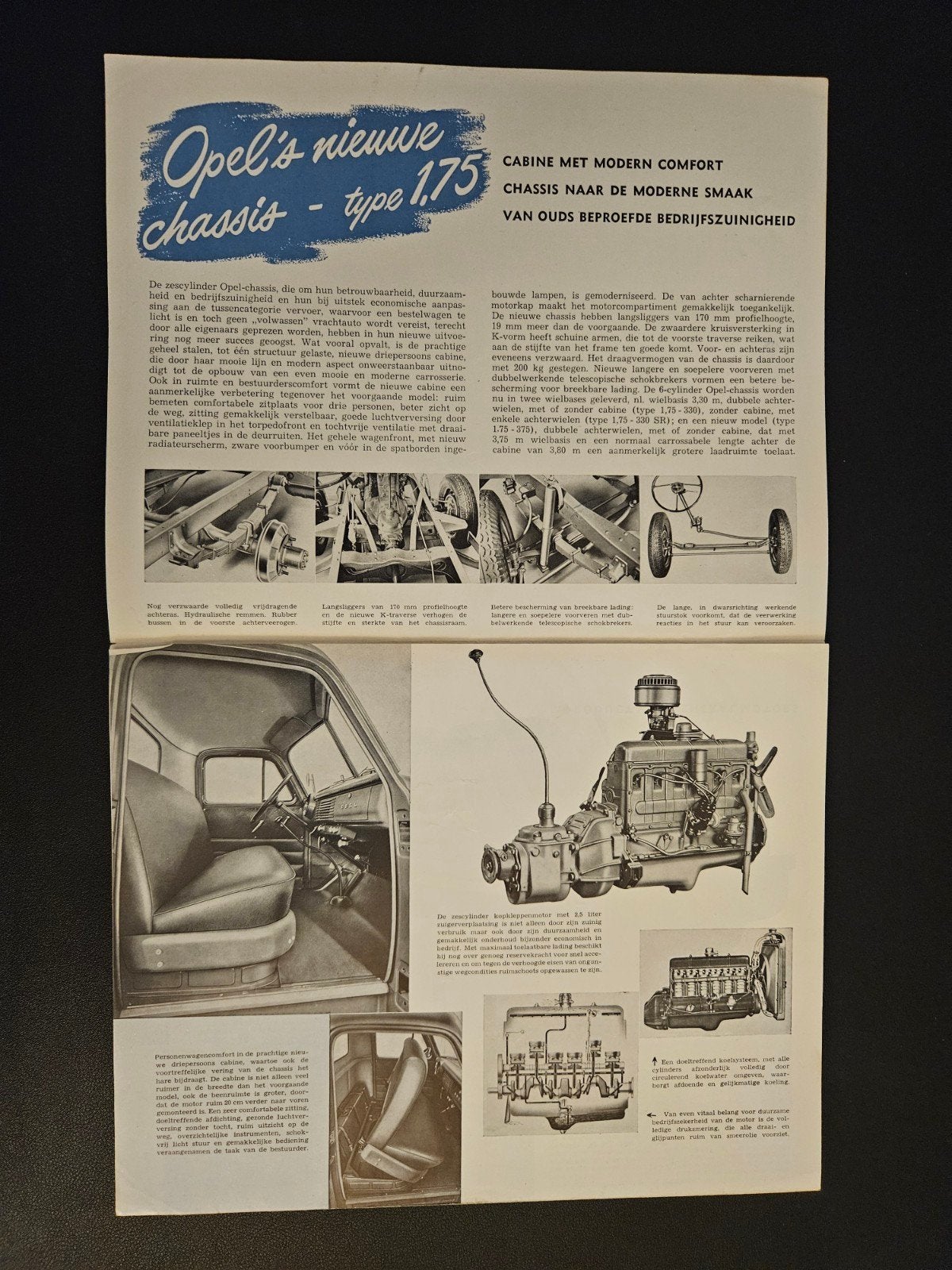 Brochure Opel Blitz Chassis 1,75 1953, Boeken, Ophalen of Verzenden, Zo goed als nieuw, Opel