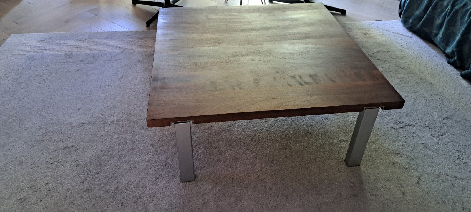 bert plantagie salontafel. 1 meter bij 1 meter., Ophalen, 50 tot 100 cm, Vierkant, 50 tot 100 cm