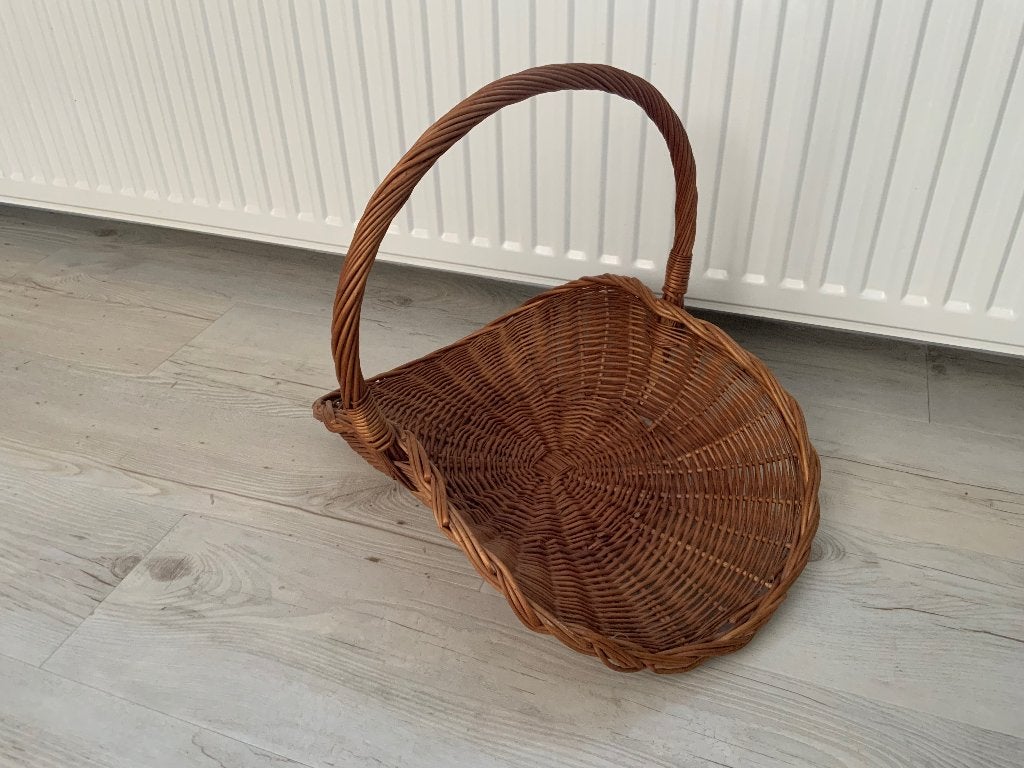 Vintage Retro Rieten Lectuurmand, Huis en Inrichting, Ophalen of Verzenden, Gebruikt