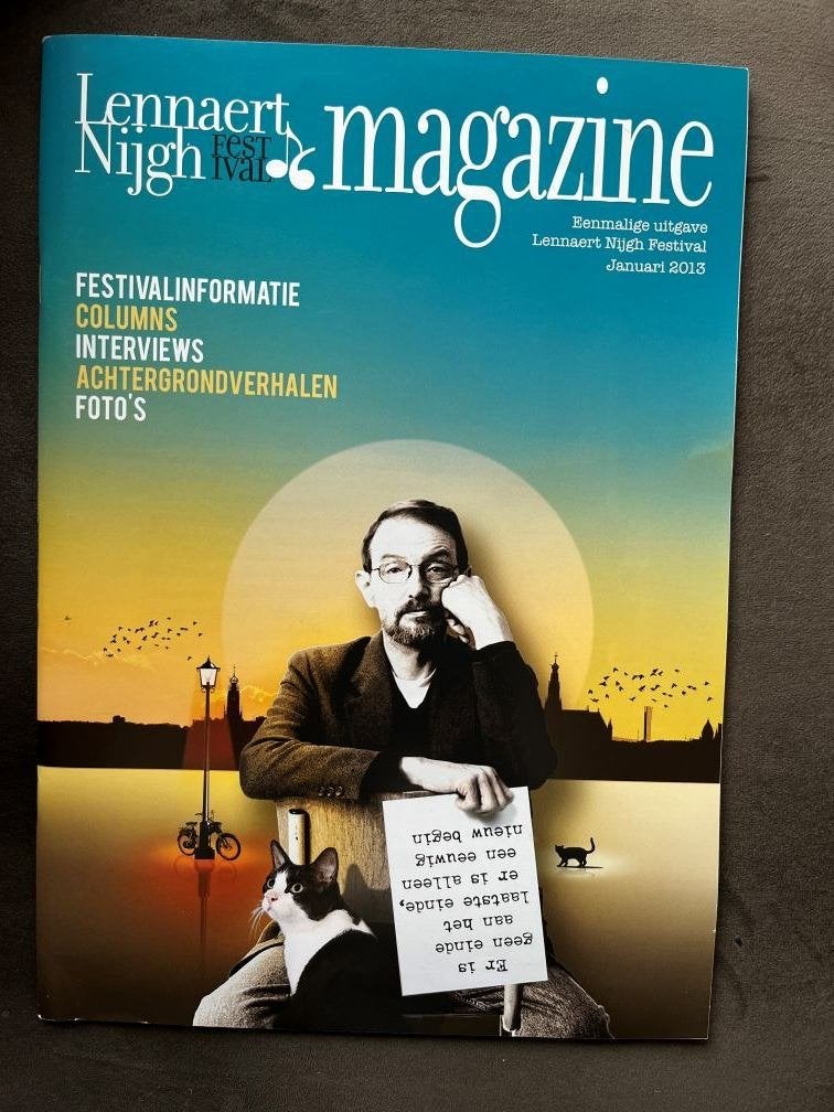 Lennaert Nijgh Festival Magazine - Januari 2013, Ophalen of Verzenden, Zo goed als nieuw, Overige typen