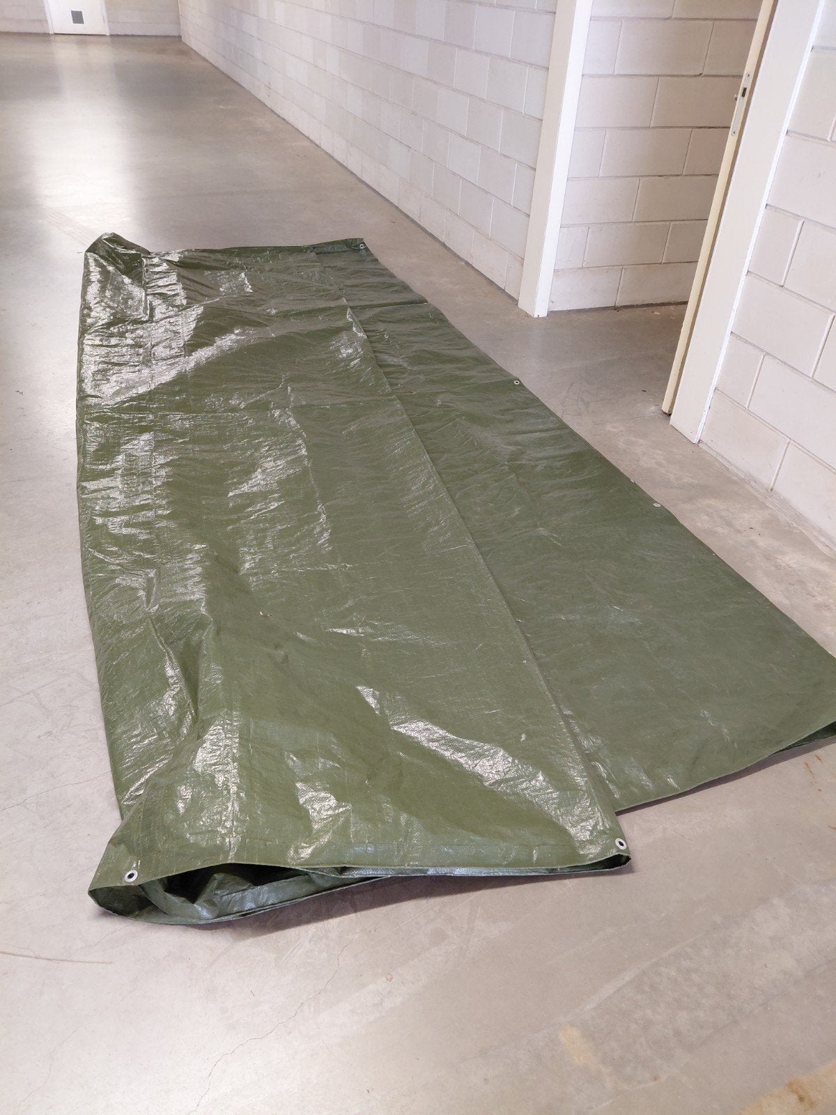 Groen afdekzeil - Multifunctioneel en duurzaam, Ophalen, Gebruikt, 15 m² of meer, Zeil