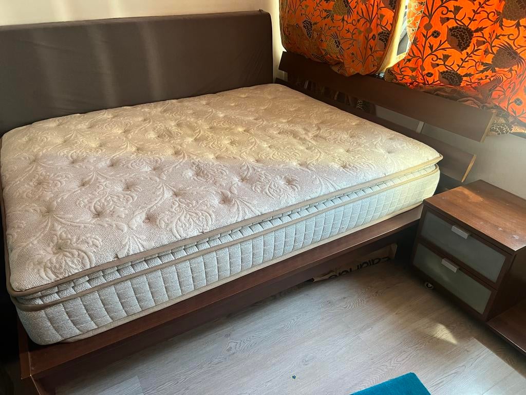 Bed 160x200 met matras, Ophalen, Zo goed als nieuw, Tweepersoons
