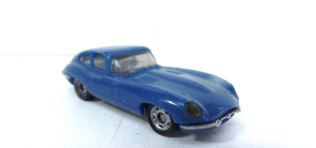Blauwe Jaguar E-Type modelauto, 1969, Ophalen of Verzenden, Gebruikt, Auto, Overige merken